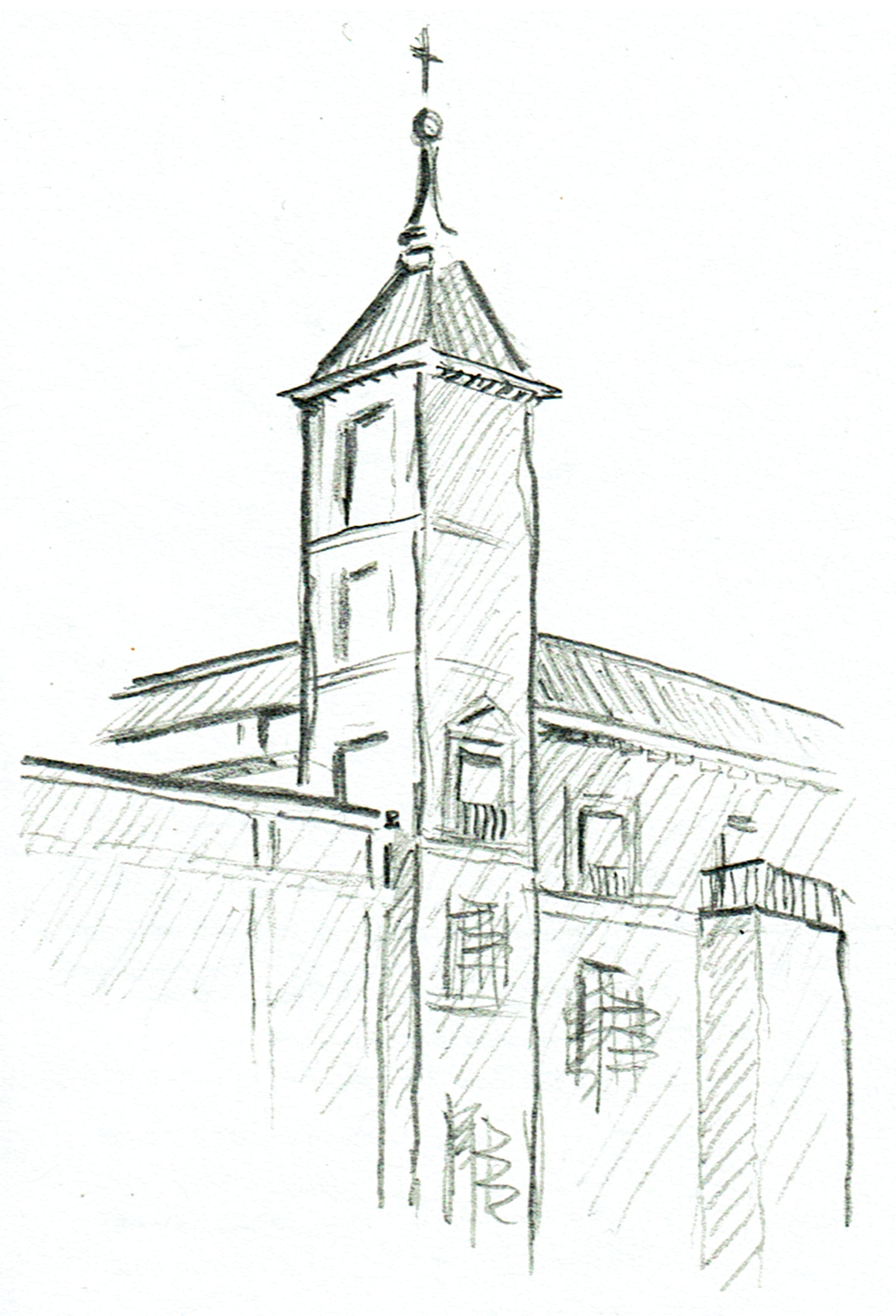 Sketch from nature: Córdoba, Episcopal Palace (Palacio Episcopal o Sede del Obispado de Córdoba)