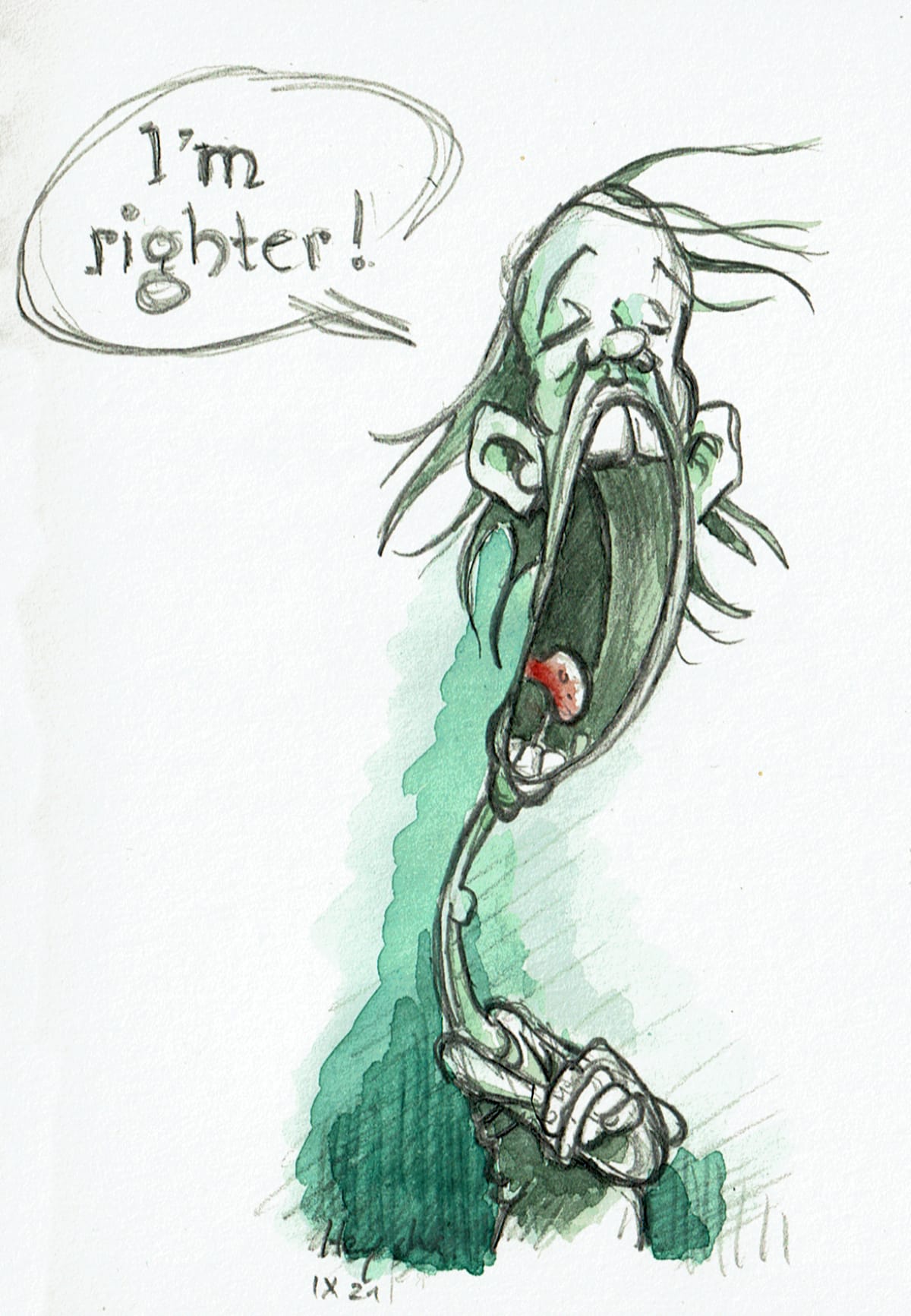 Cartoon “I’m righter than you!”