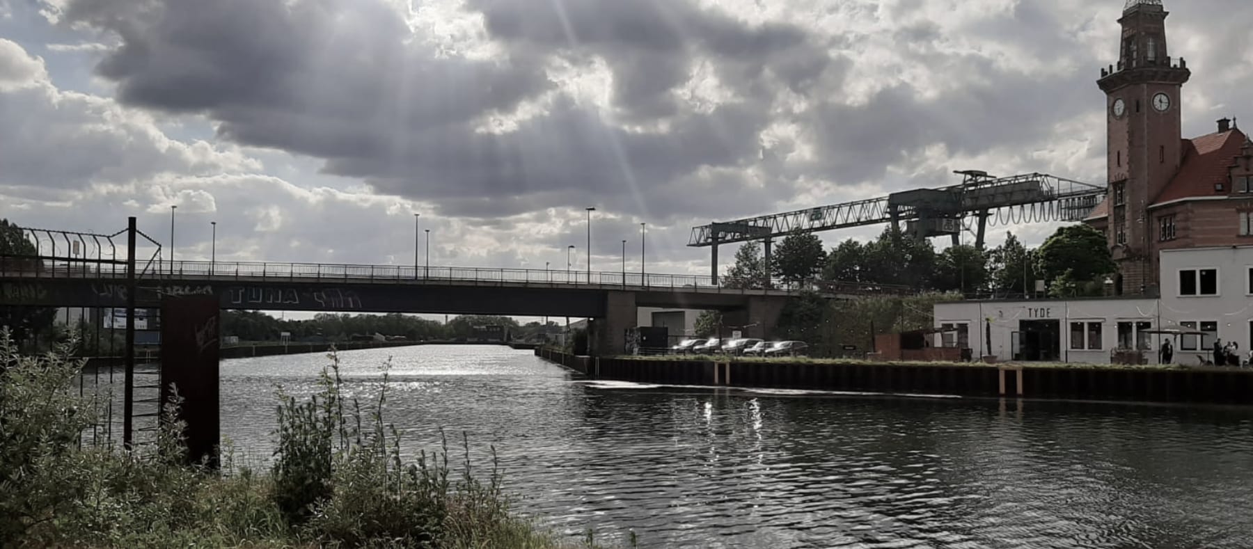 Photo: Dortmund Port with Dortmund–Ems Canal.