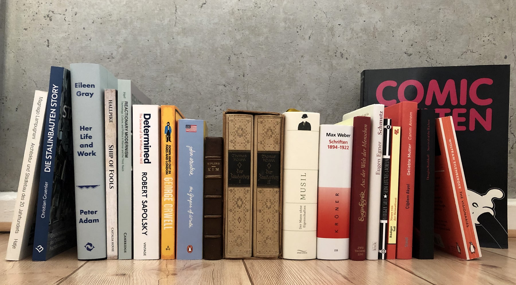 Fotos of the books the blog author read in 2025.